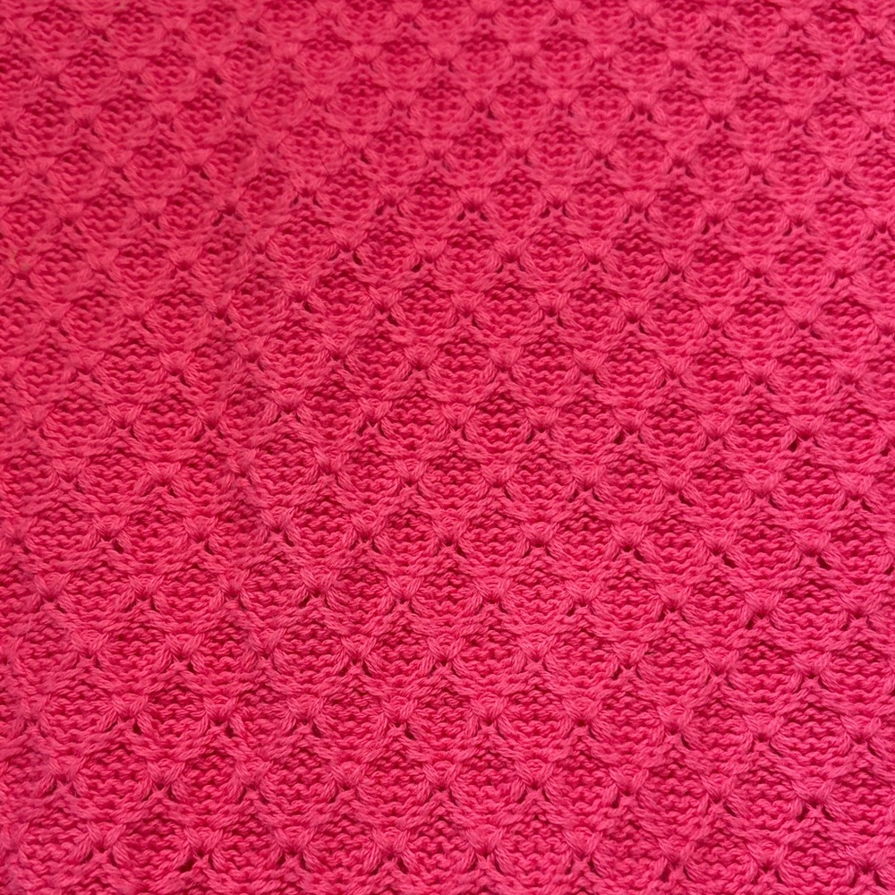 LOFT Raspberry Pink Textured Crewneck Sweater - Picture 3 of 5